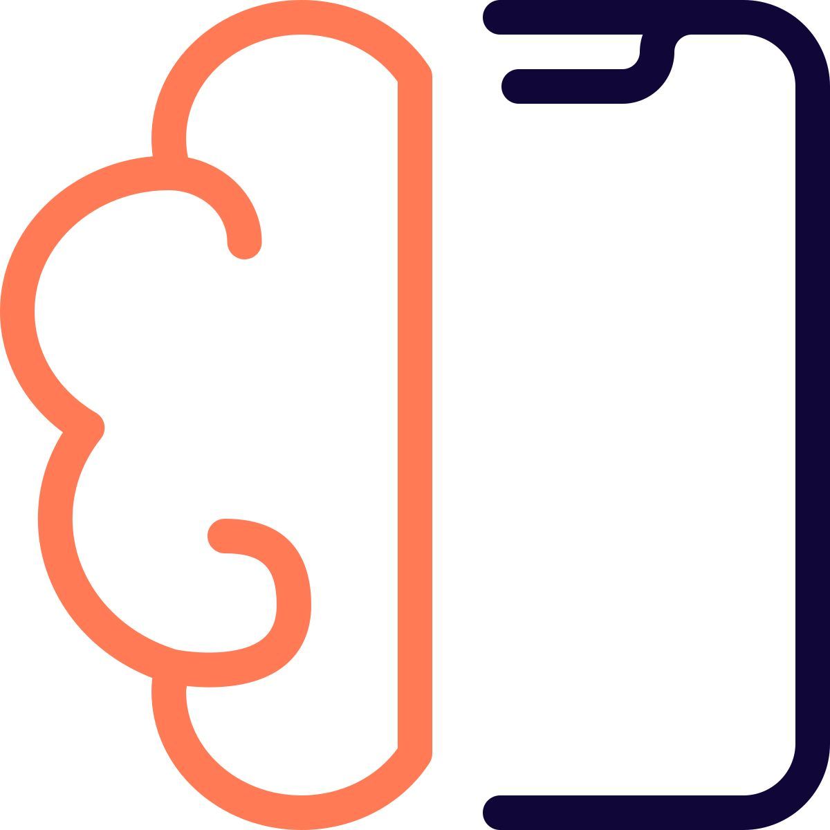 cerveau du smartphone icon