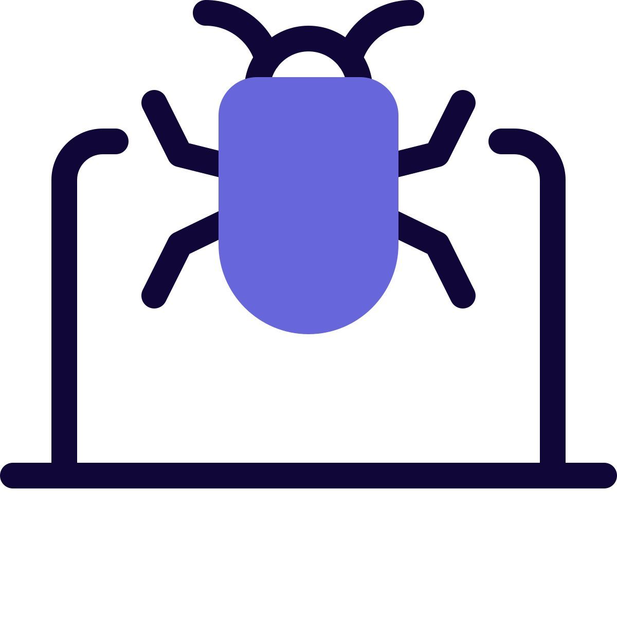 laptop bug icon