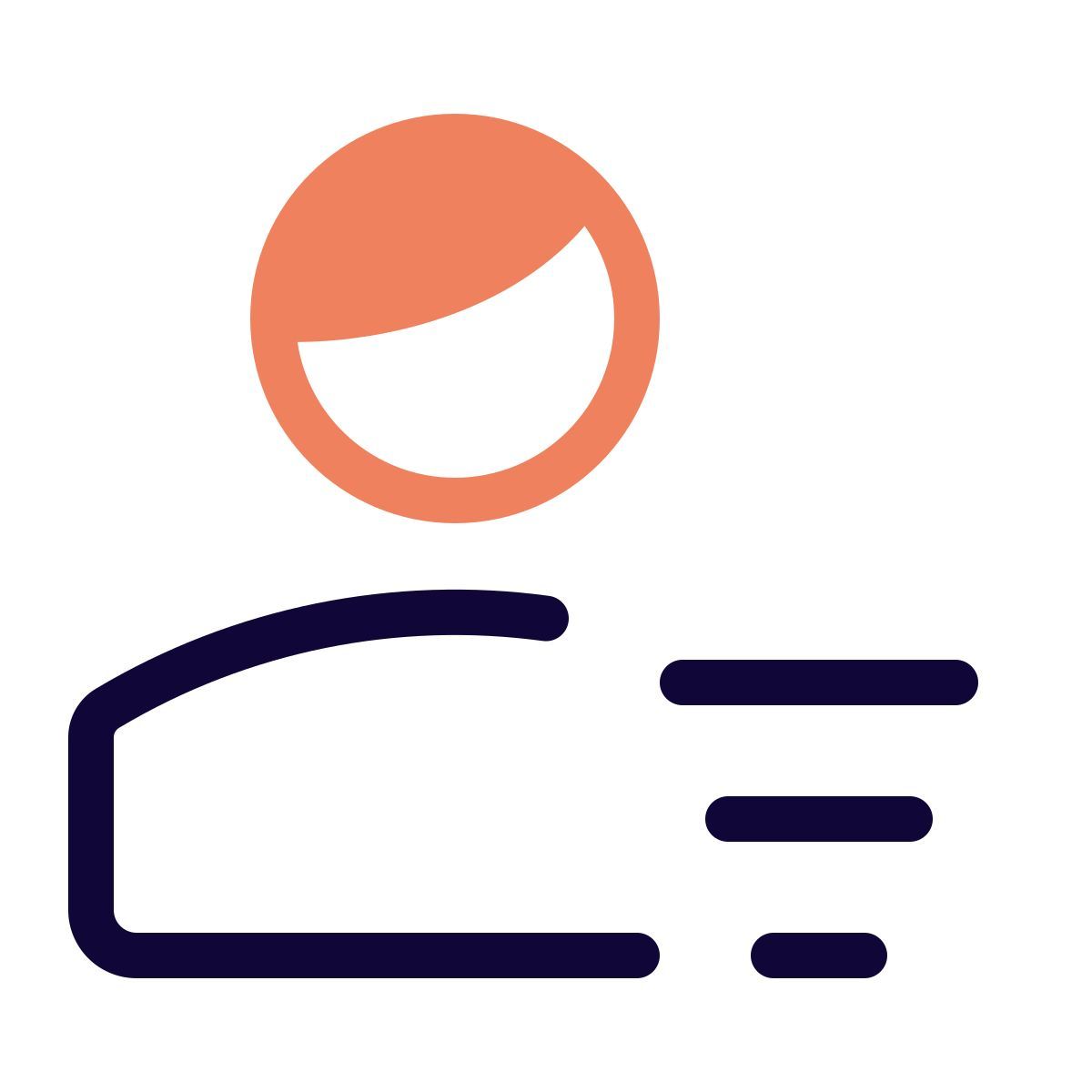 center aligned user list icon