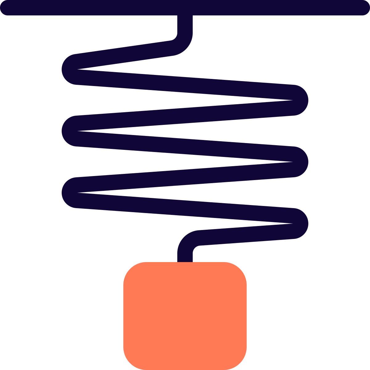spring mass system icon