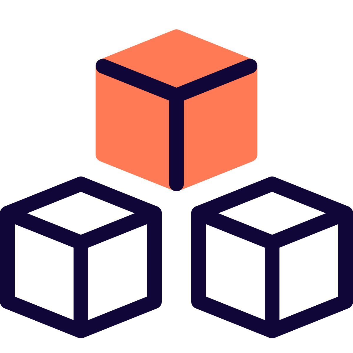 3D Model Triple icon
