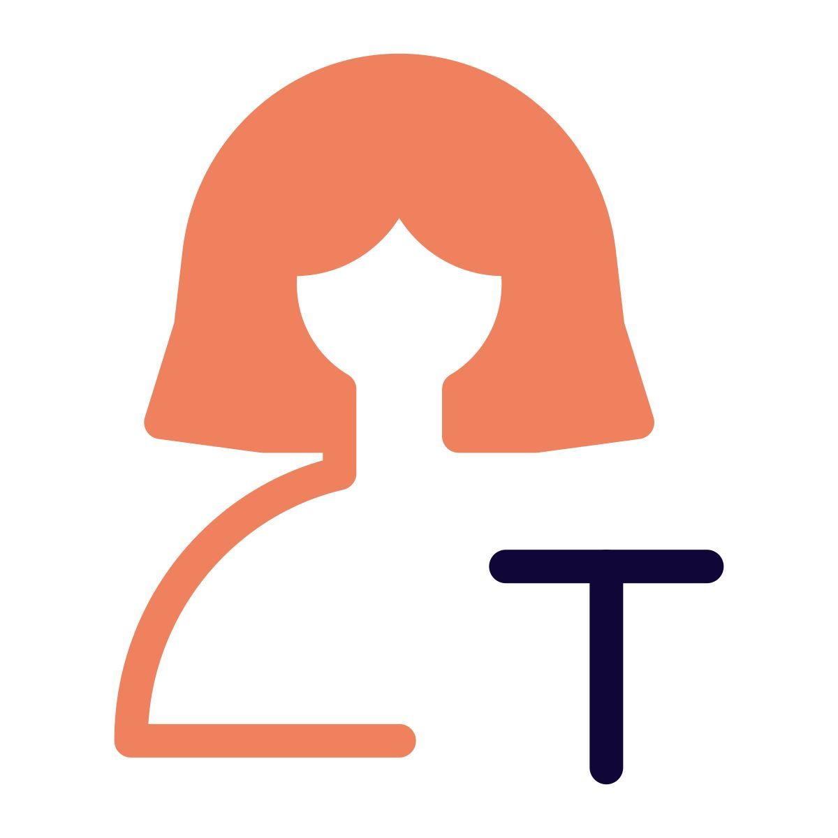 text edit of a document for label and title icon