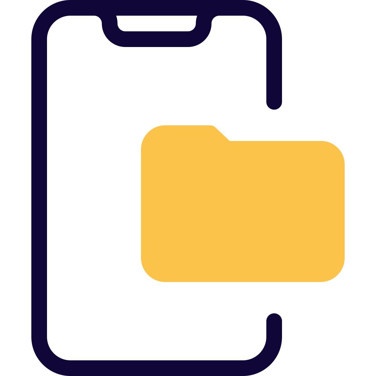 mobile folder icon