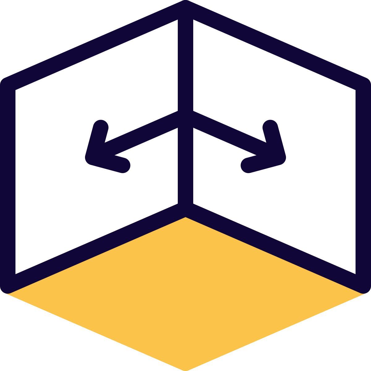 Struttura esterna 3D icon