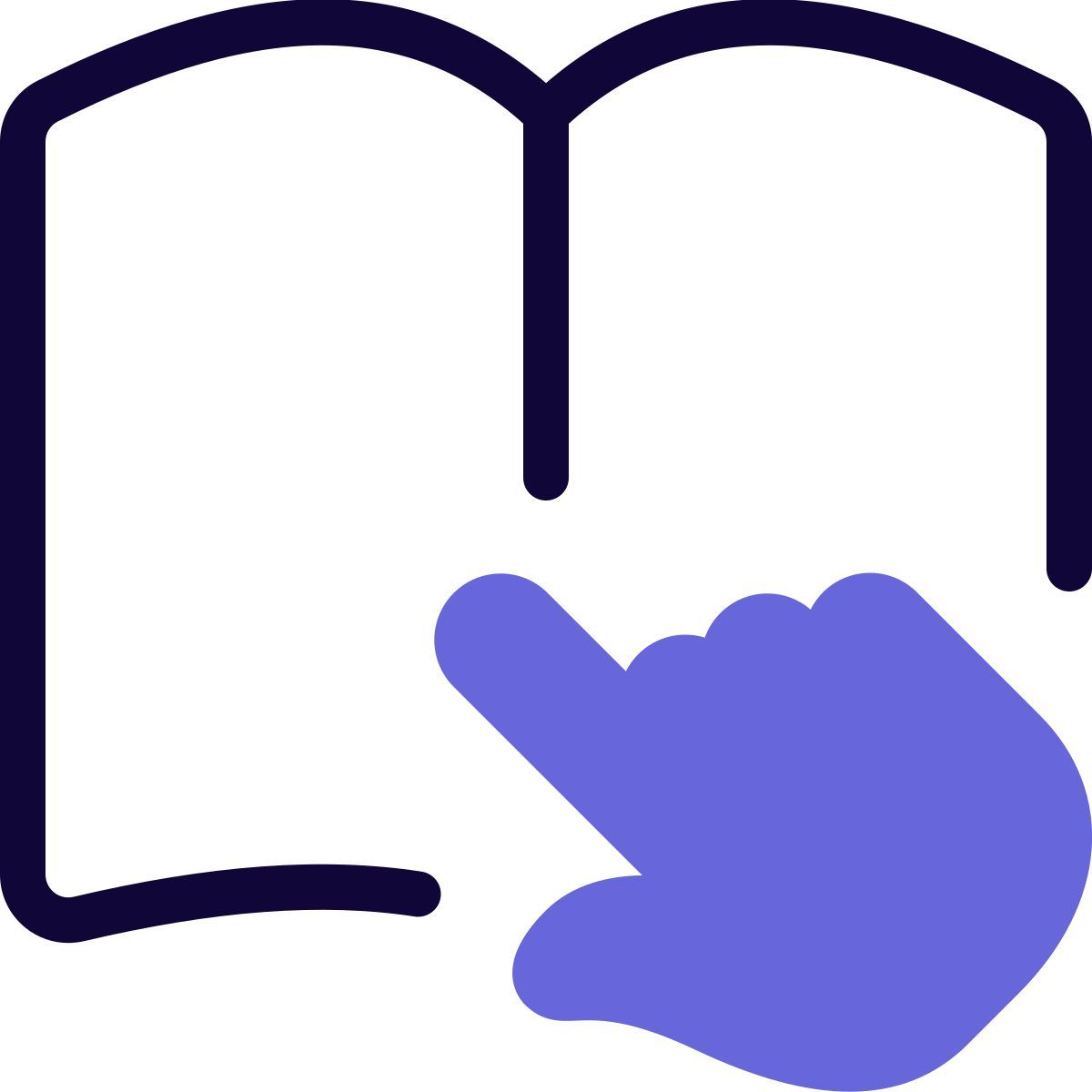 Livre électronique à écran tactile icon