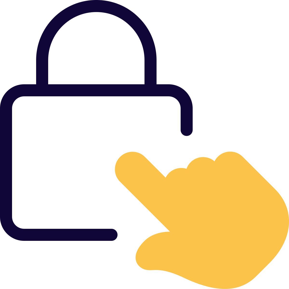 toucher pour déverrouiller icon