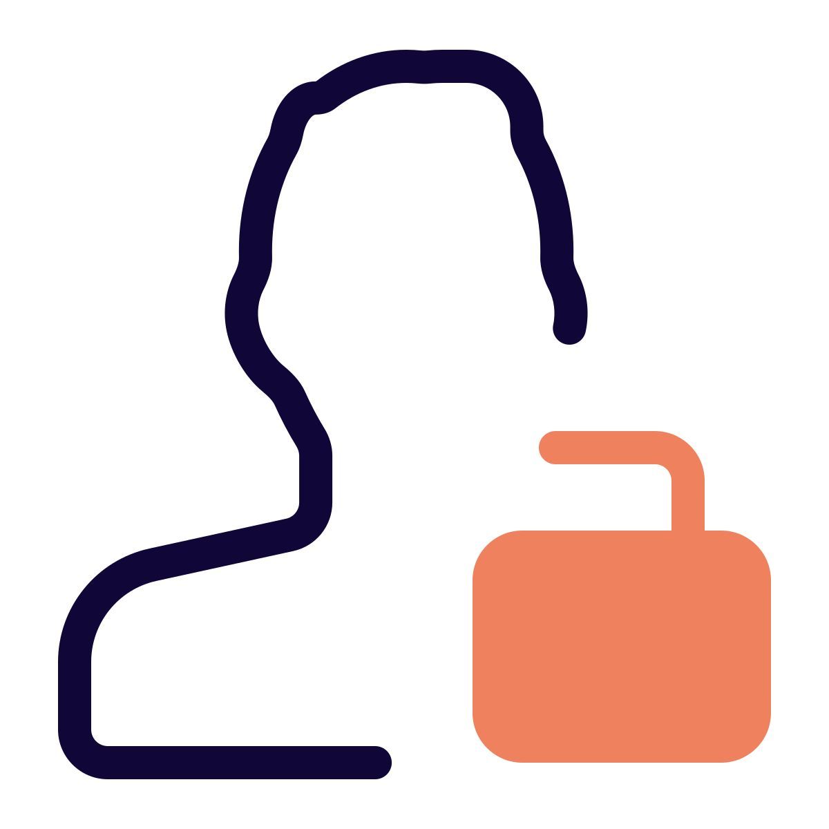 user unlocking access icon