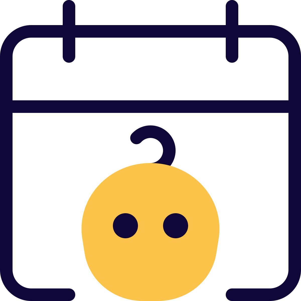 calendario del bebé icon