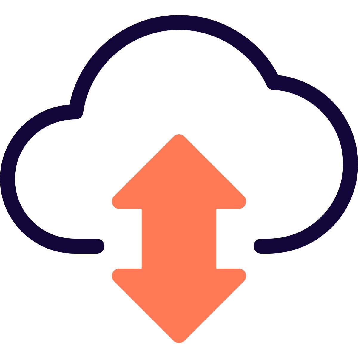 cloud datenaustausch icon