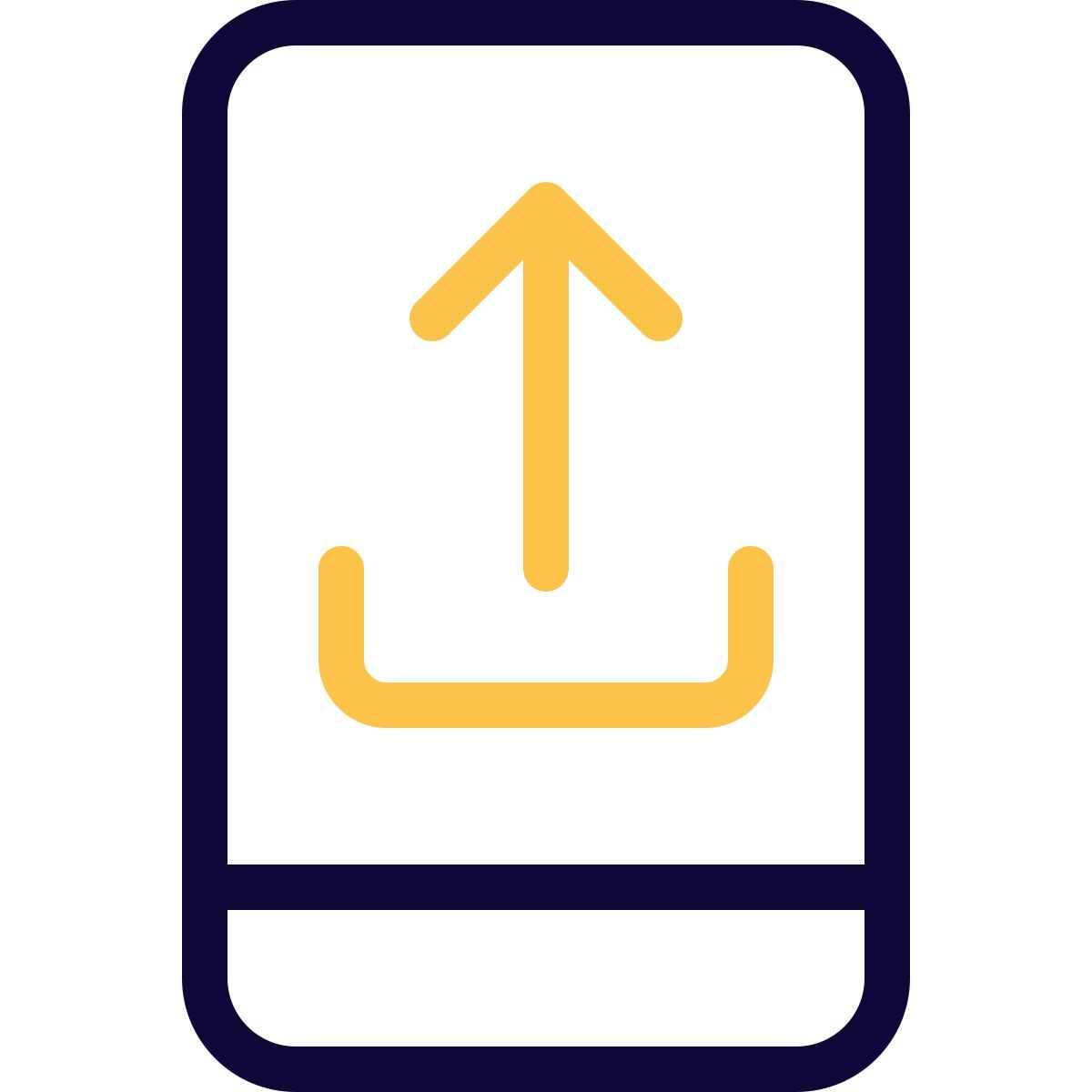 모바일 데이터 업로드 icon