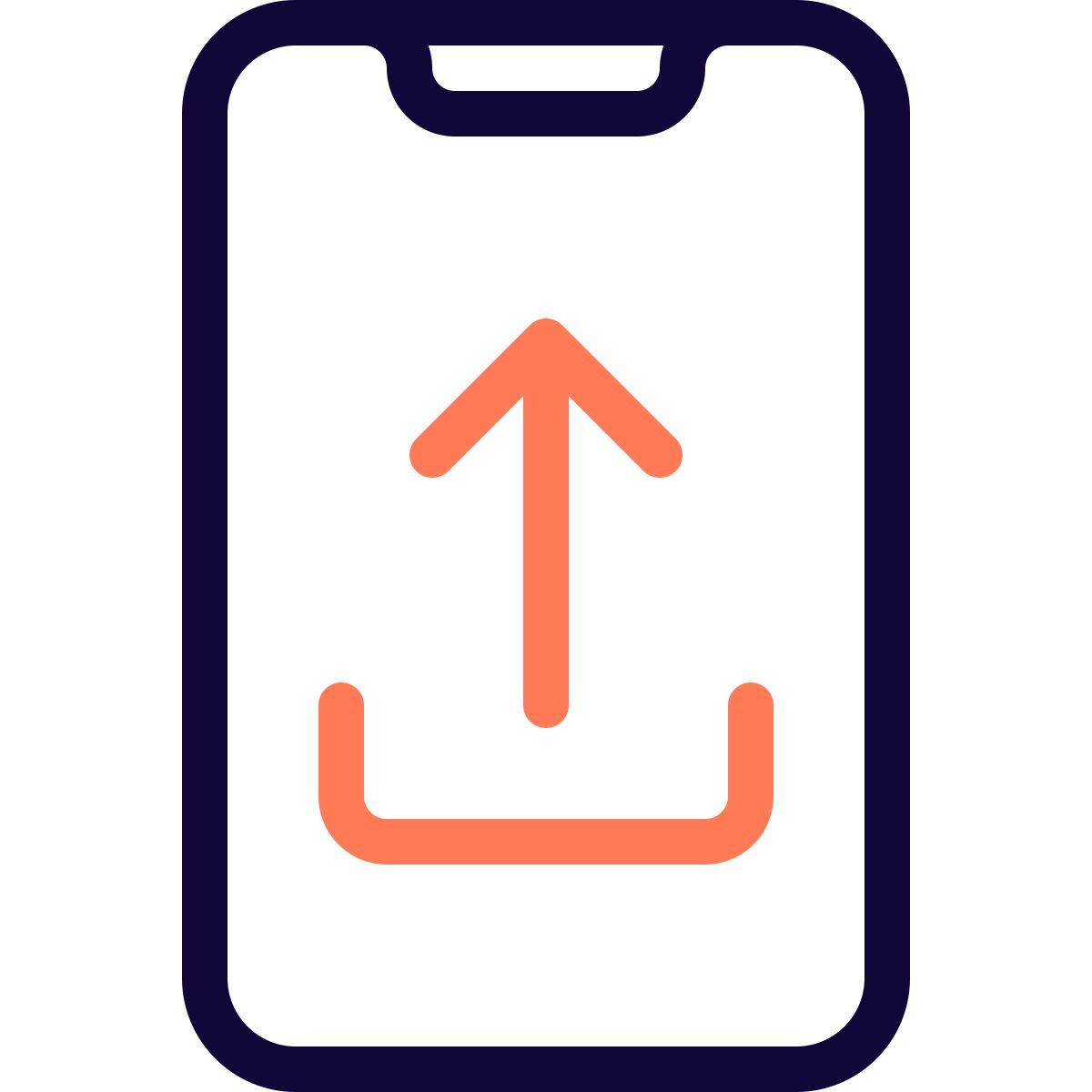 carga desde un teléfono inteligente icon