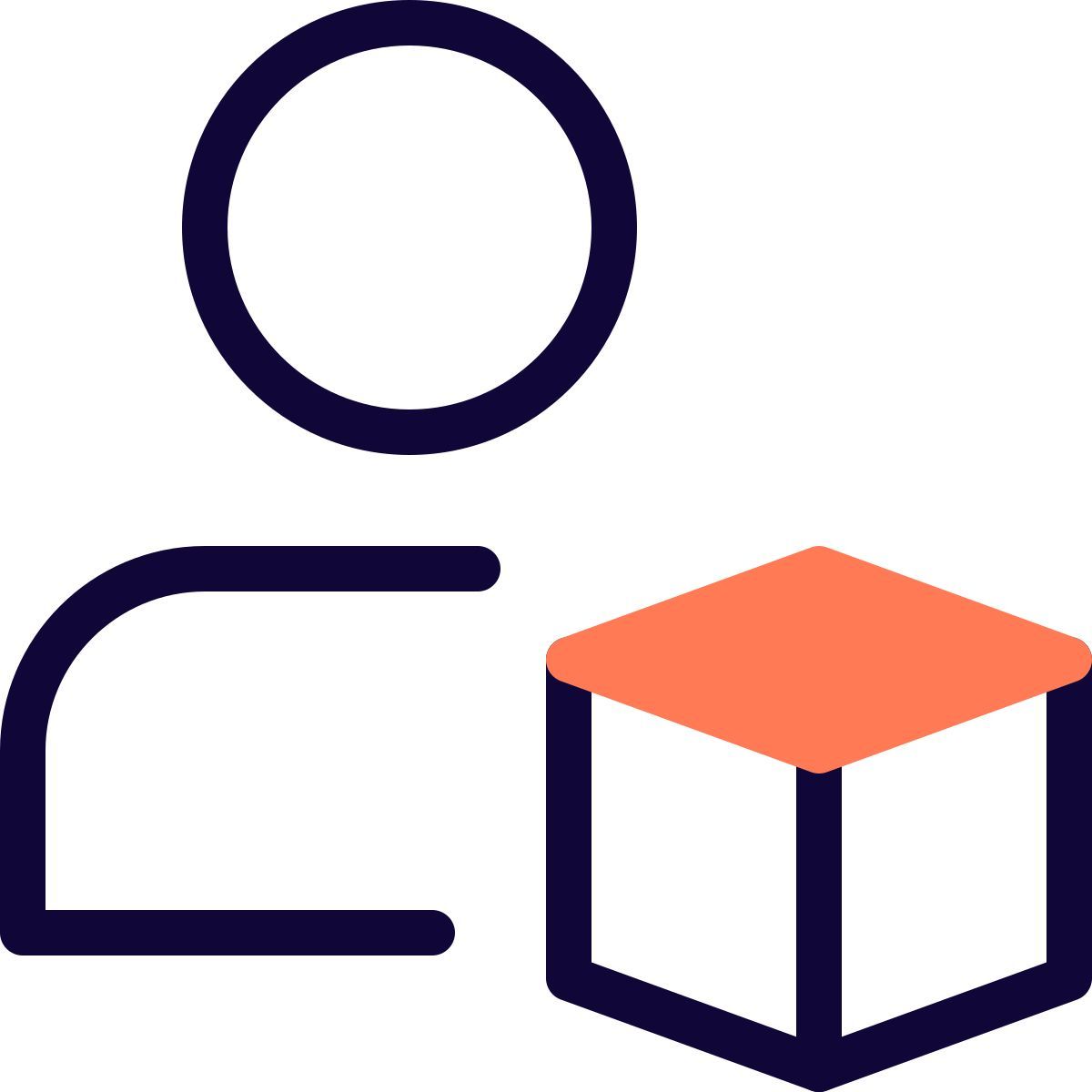 user 3d model icon