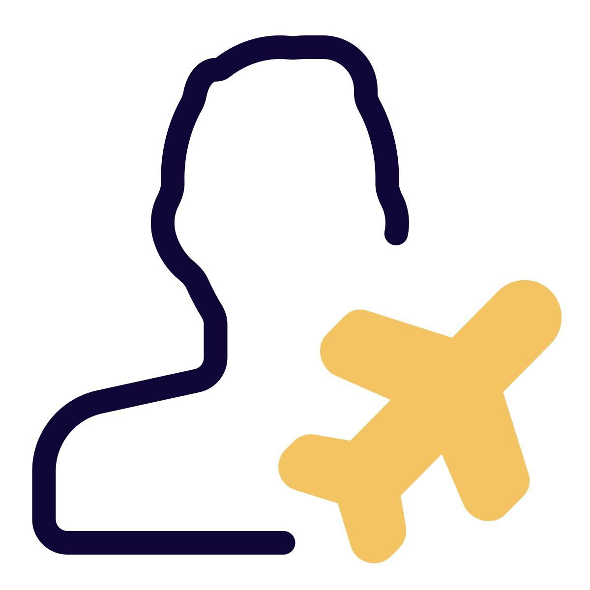 flight passenger icon