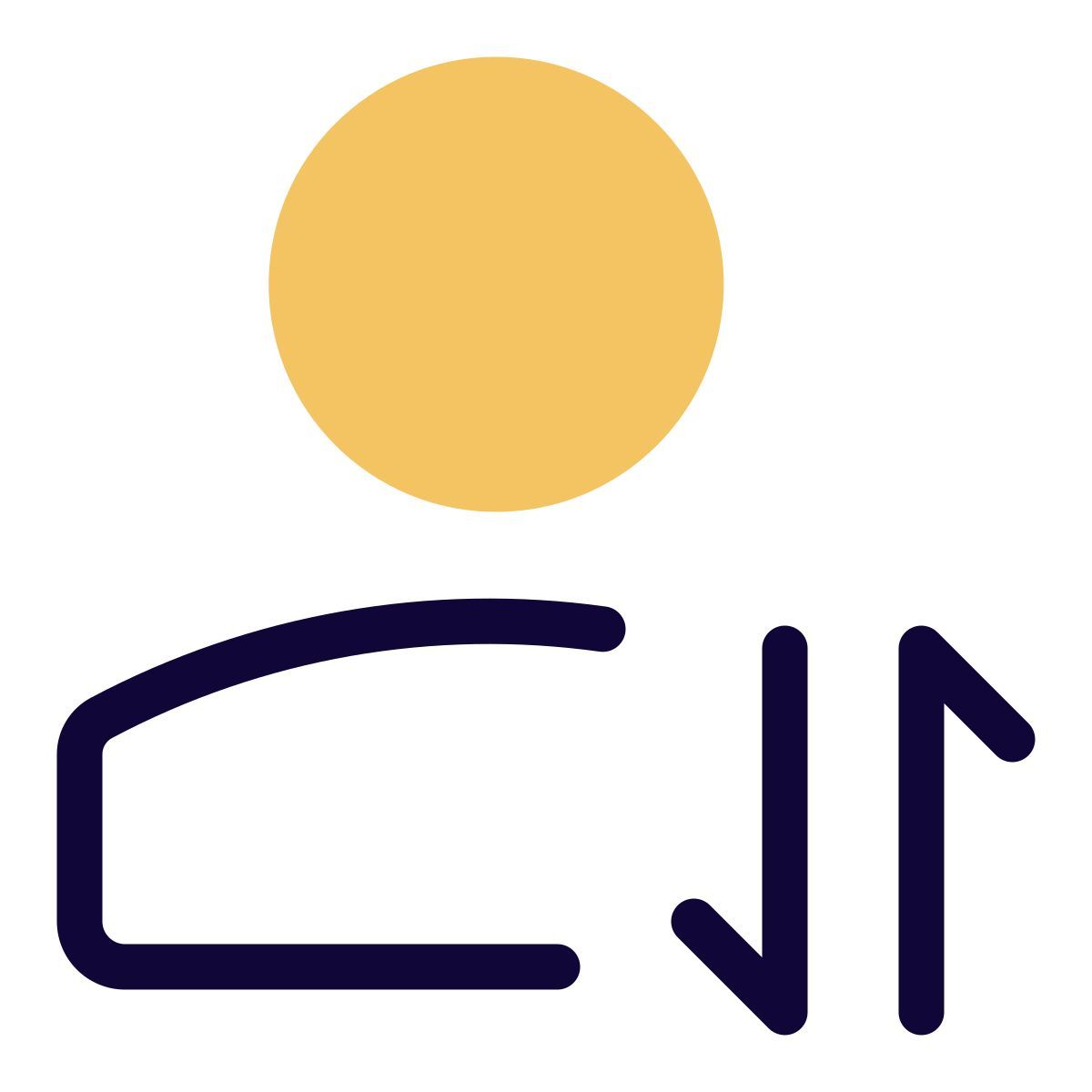 échange de données utilisateur icon