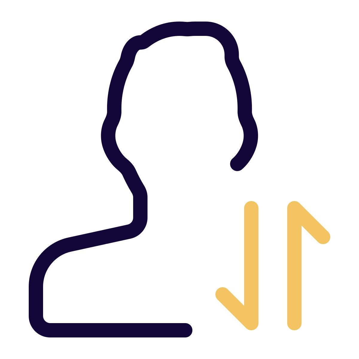 échange de données utilisateur icon