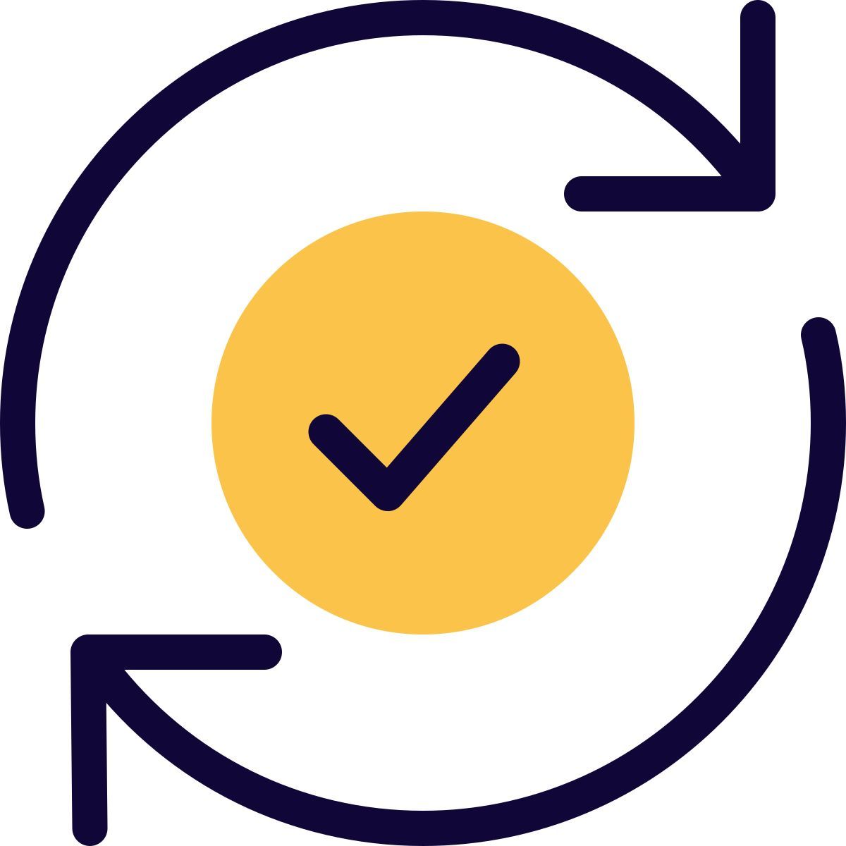 confirmer la synchronisation icon