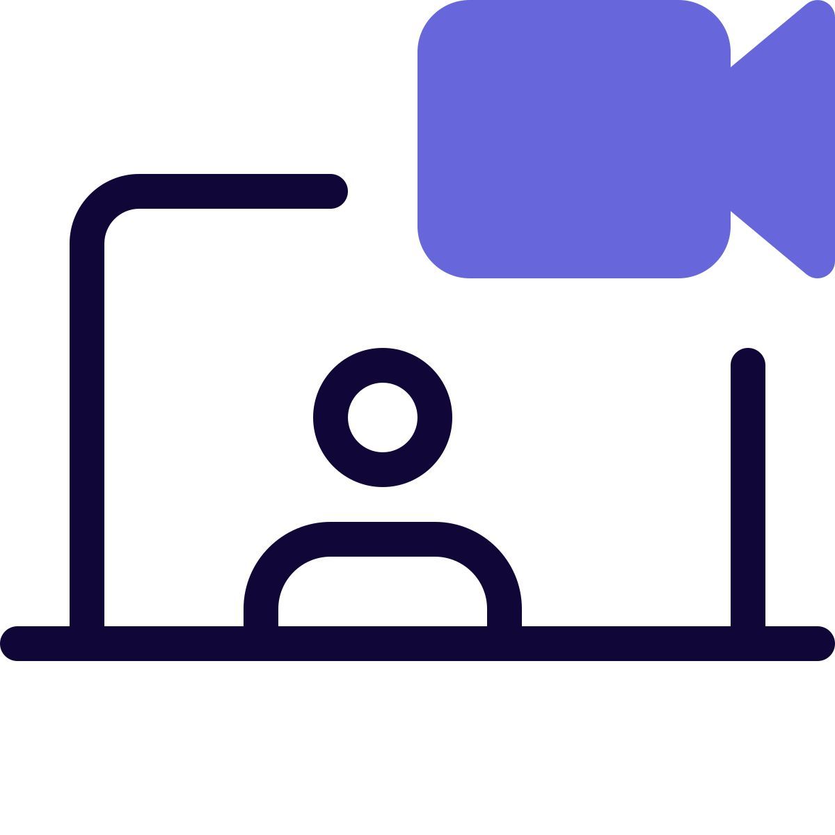 laptop video call icon