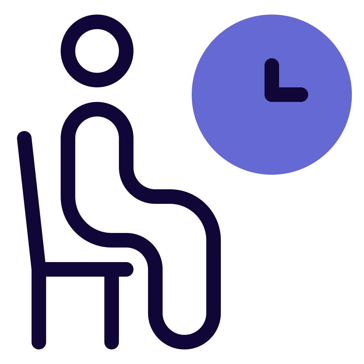 sala de espera externa para conductores con silla y reloj centro comercial solid tal revivo icon