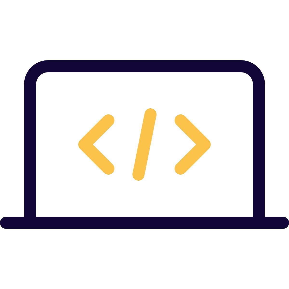 programming laptop icon