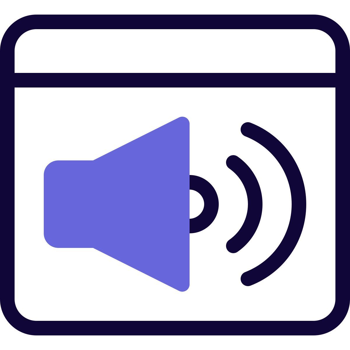 browser sound icon