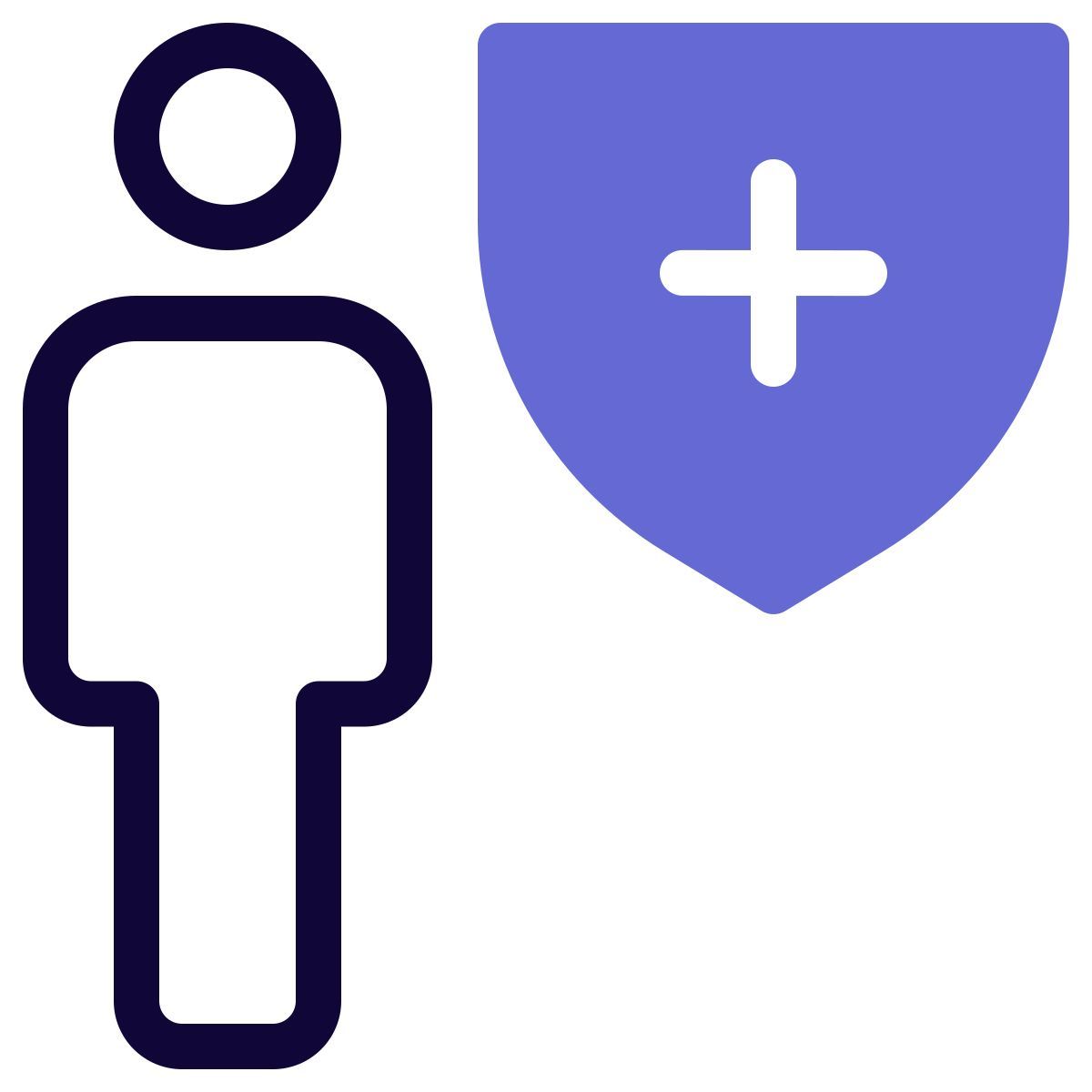 Web portal with encryption technology shield layout icon
