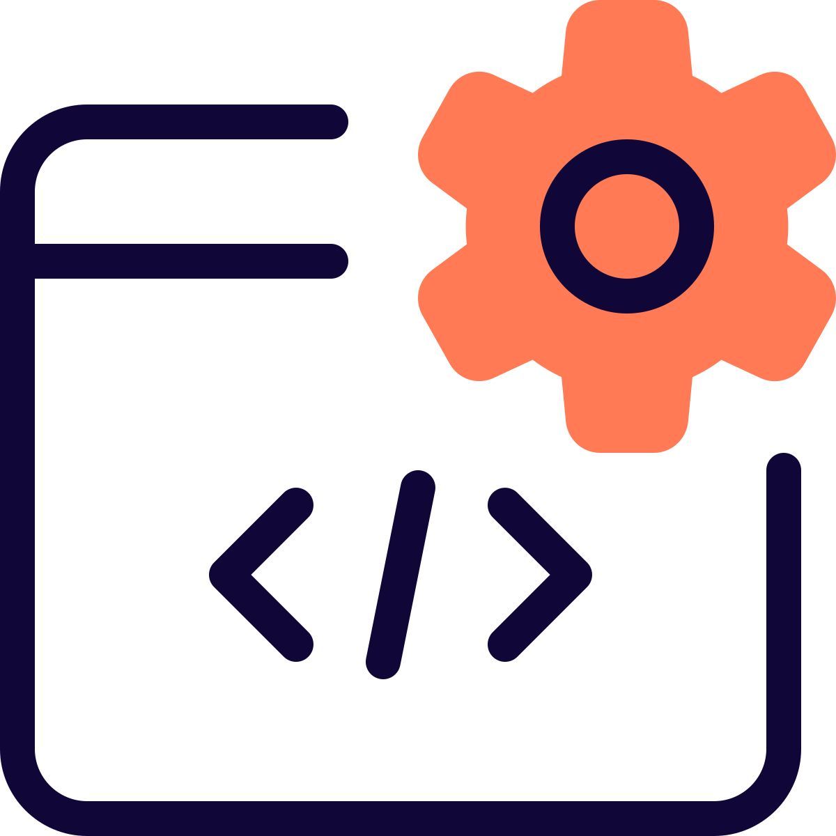 code settings web icon