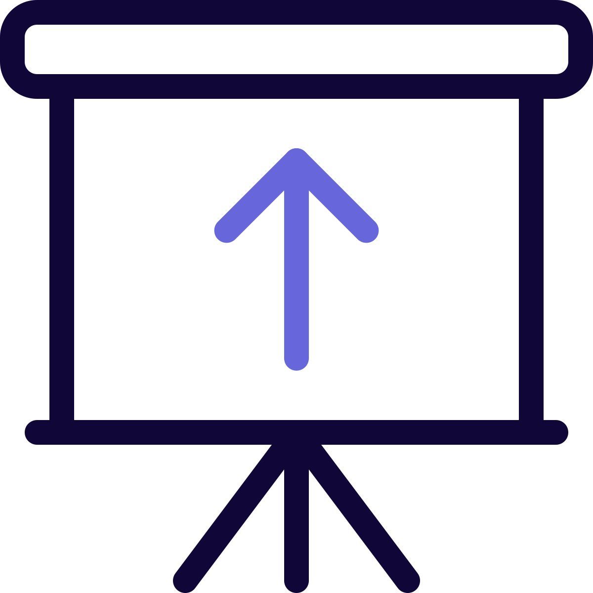 up arrow slide icon