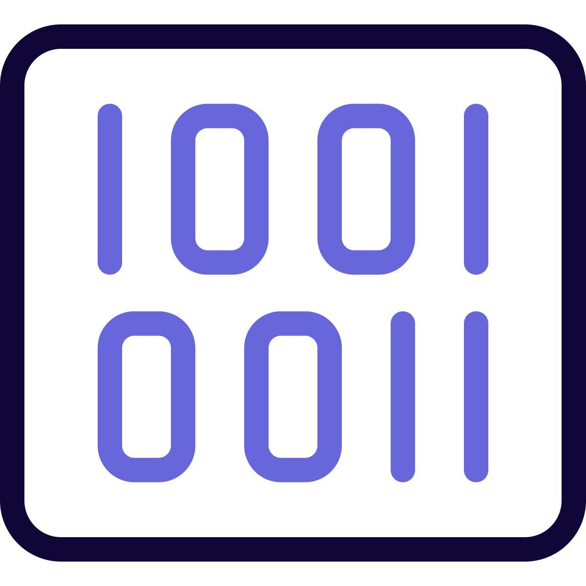 binary code icon