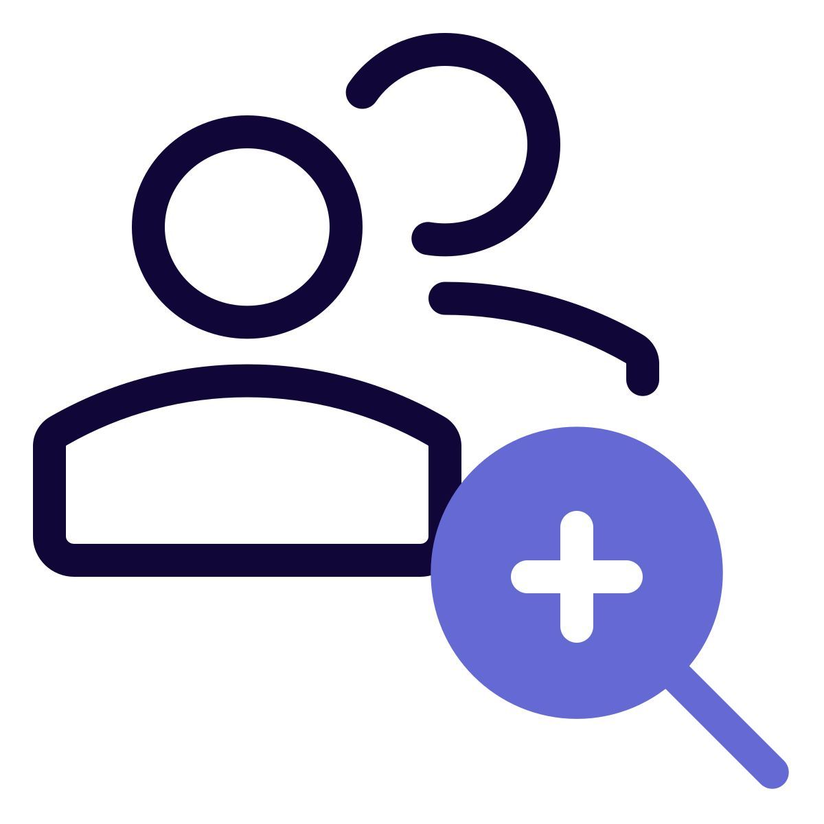 benutzer vergrößern icon