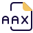external aax-file-extension-is-file-format-associated-to-the-audible-enhanced-audiobook-audio-solid-tal-revivo icon