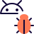 external android-operating-system-with-a-bug-logon-type-isolated-on-a-white-background-development-solid-tal-revivo icon