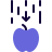 external apple-with-a-down-logo-isolated-on-a-white-background-science-solid-tal-revivo icon