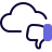 external bad-sector-in-cloud-network-with-thumbs-down-feedback-cloud-solid-tal-revivo icon
