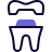 external capping-of-a-tooth-or-dental-crown-isolated-on-a-white-background-dentistry-solid-tal-revivo icon