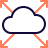external cloud-computing-system-with-direction-in-all-four-corners-cloud-solid-tal-revivo icon