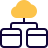 external cloud-server-connected-with-multiple-network-window-server-solid-tal-revivo icon
