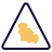 external triangular-shape-animal-trespassing-with-the-bat-logotype-traffic-solid-tal-revivo icon
