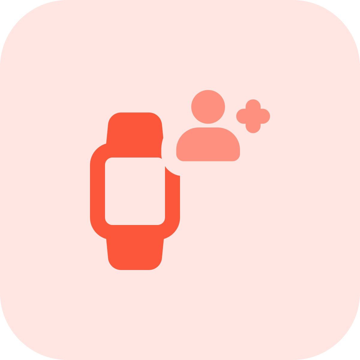 adicionar usuário de smartwatch icon