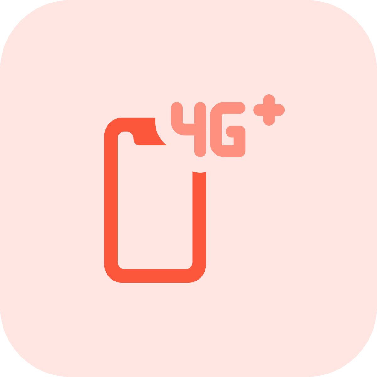 4g plus phone icon