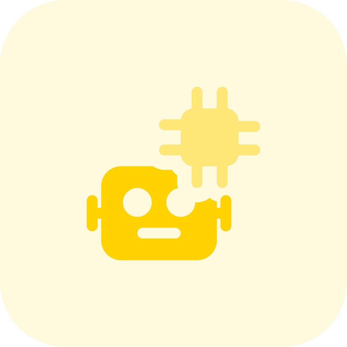 microprocessor robot icon