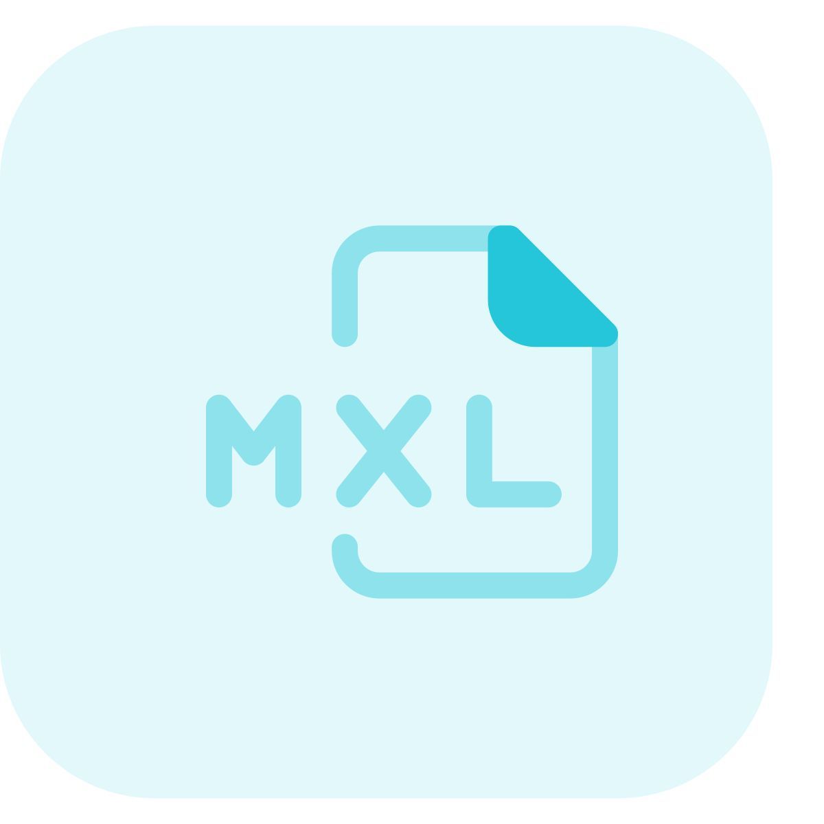 arquivo mxl icon