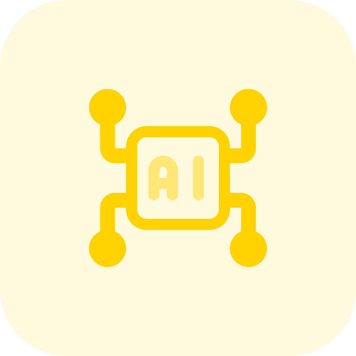 réseau d'intelligence artificielle icon