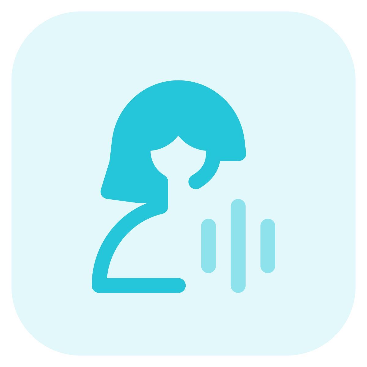 audio shared by single user for the work purpose icon