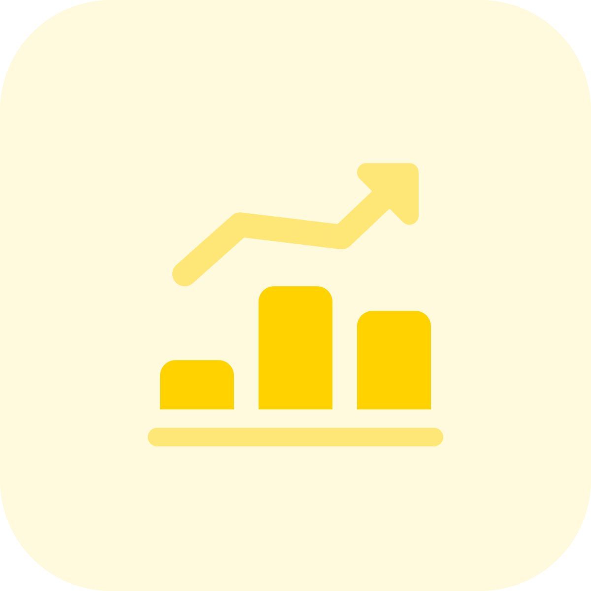 increasing chart icon