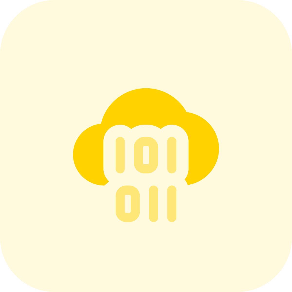 Cloud Binary Code icon