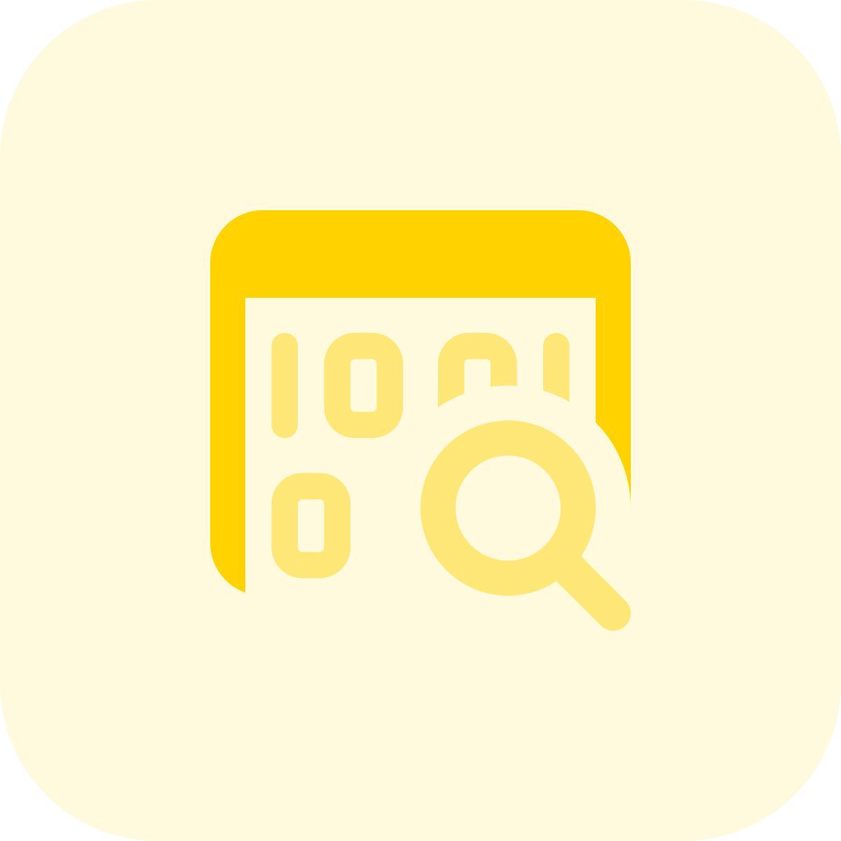 web binary search icon