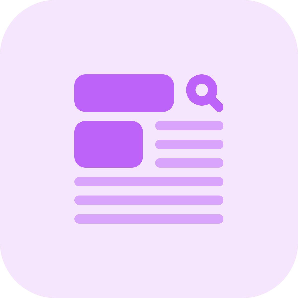 search results layout icon