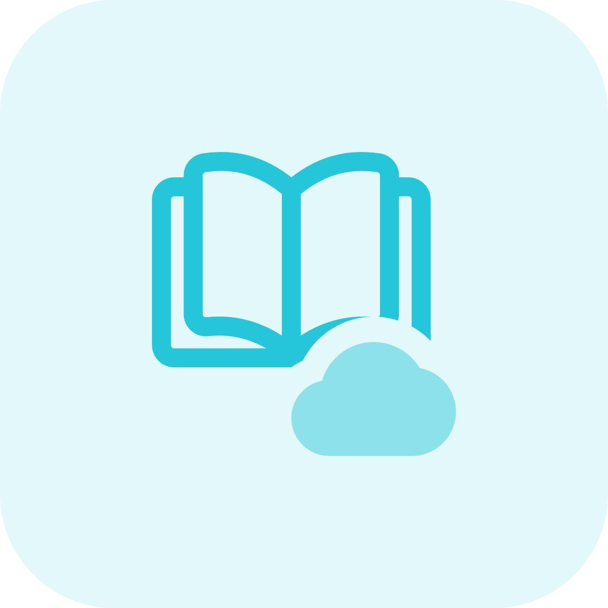 cloud book icon