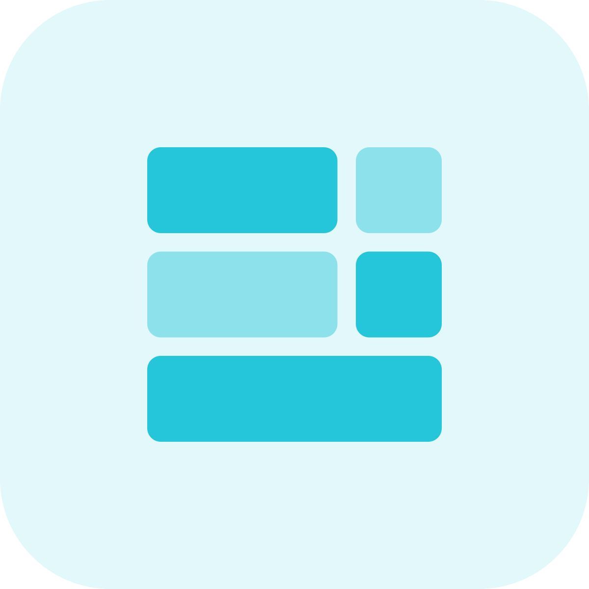 unteres rasterlayout icon