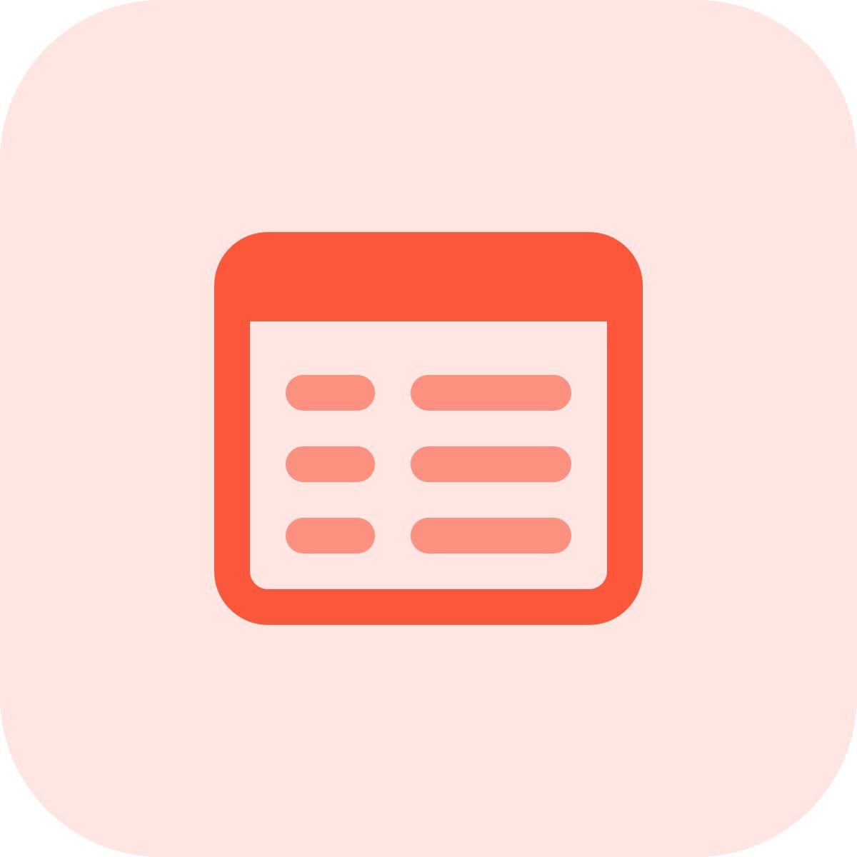 web text menu icon